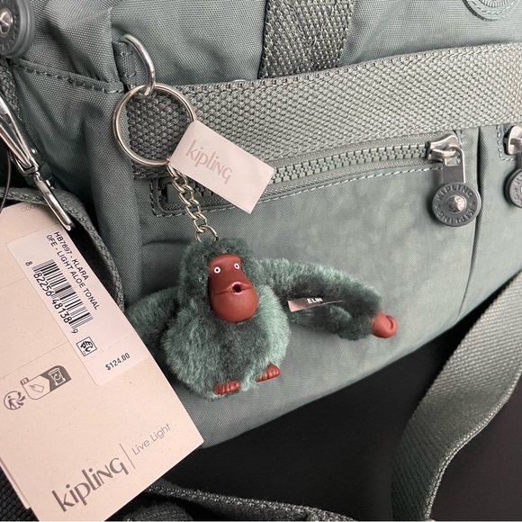 Kipling Klara Light Aloe Tonel Color Shoulder Crossbody Handbag - Picture 4 of 15